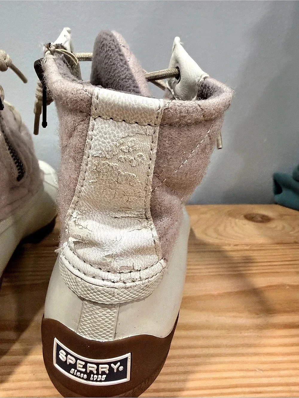 Sperry Saltwater Women's Winter Boots Pink & White US 6M